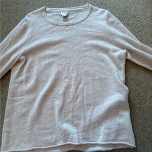 J. Crew Cashmere Sweater in Soft Beige